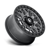 Fuel UTV D919 TECH BEADLOCK 15x7 +38mm Matte Gun Metal Black Bead Ring