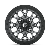 Fuel UTV D919 TECH BEADLOCK 15x10 0mm Matte Gun Metal Black Bead Ring