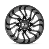 XD XD858 22x10 -18mm Gloss Black with Milled Spokes