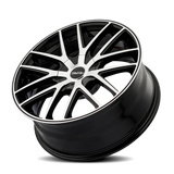 Touren TR60 18x8 Matte Black with Machined Lip Ring premium Euro wheel