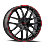 Touren TR60 3260 Black With Red Ring wheel