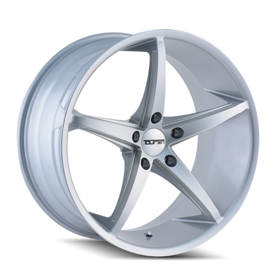 Touren TR70 3270 Gloss Silver Milled wheel