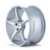 Touren TR70 18x8 +20 Gloss Silver Milled premium Euro wheel