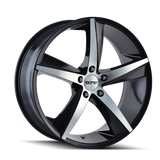 Touren TR72 3272 Gloss Black Machined wheel