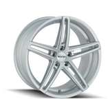 Touren TR73 3273 Gloss Silver Milled wheel