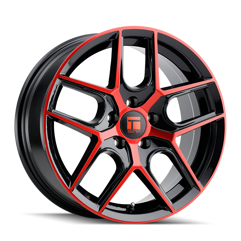 Touren TR79 3279 Gloss Black Machined with Red