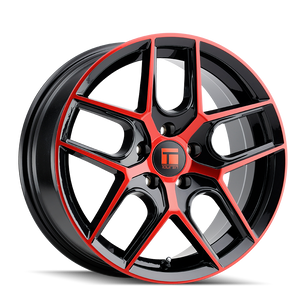 Touren TR79 3279 Gloss Black Machined with Red