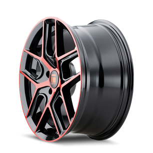 Touren TR79 3279 Gloss Black Machined with Red