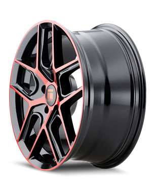 Touren TR79 3279 Gloss Black Machined with Red