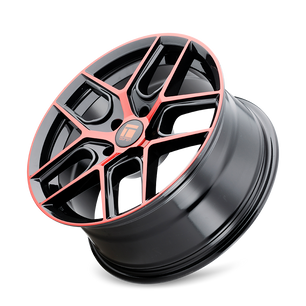 Touren TR79 3279 Gloss Black Machined with Red
