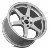 Vors TR37 17x9 +30 Silver Machine Face Lip premium Euro wheel for Volvo and Jaguar 5x108