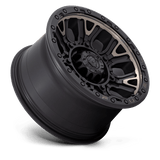 Fuel 1PC D824 TRACTION 17x9 +1mm Matte Black with Smoke Tint