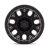 Fuel 1PC D824 TRACTION 17x9 +1mm Matte Black with Smoke Tint