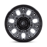 Fuel 1PC D825 TRACTION 17x9 +1mm Matte Gunmetal with Black Ring