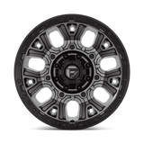 Fuel 1PC D825 TRACTION 20x10 -18mm Matte Gunmetal with Black Ring