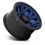 Fuel 1PC D827 TRACTION 20x10 -18mm Dark Blue with Black Ring