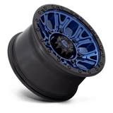 Fuel 1PC D827 TRACTION 17x9 +1mm Dark Blue with Black Ring