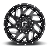 Fuel 1PC Triton 22x8.25 +105mm Gloss Black with Milled Spokes