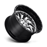 Fuel 2PC D211 TRITON 20x10 -19mm Chrome Plated Gloss Black Lip
