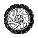 Fuel 2PC D211 TRITON 22x10 -13mm Chrome Plated Gloss Black Lip