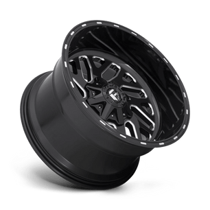 Fuel 1PC Triton 20x12 -43 Gloss Black with Milled Spoke Edges