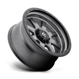 Fuel 1PC D552 TROPHY 20x9 +1mm Matte Gun Metal Black Bead Ring