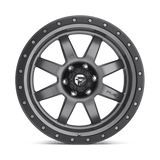 Fuel 1PC D552 TROPHY 20x9 +1mm Matte Gun Metal Black Bead Ring