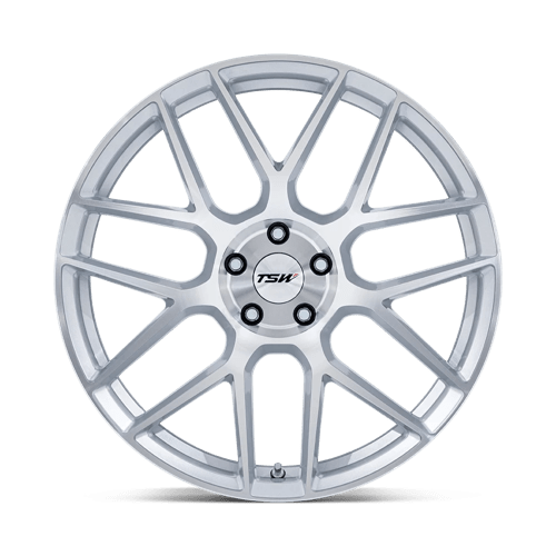 TSW TW002 LASARTHE 17x8 +35 Gloss Silver Machined
