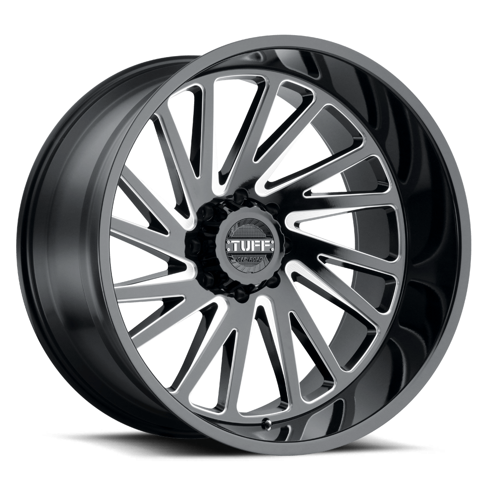Tuff T2A Gloss Black With Milled Spokes