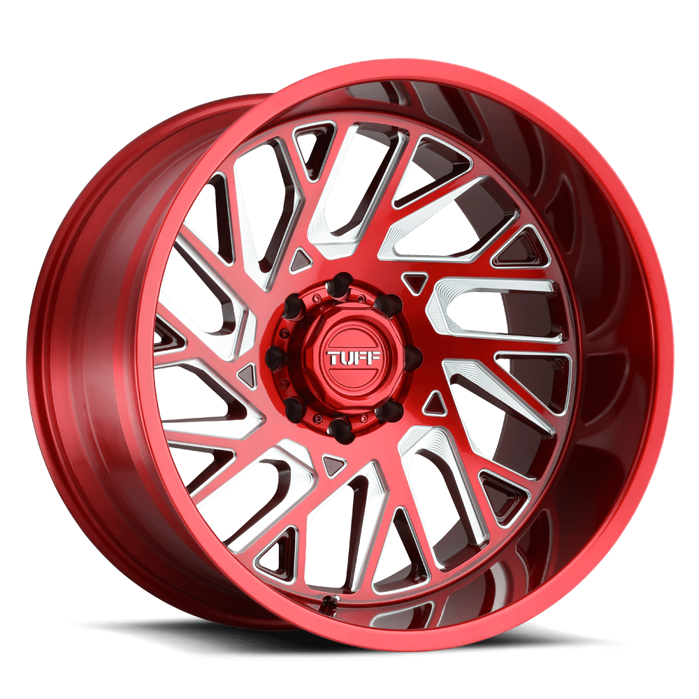 Tuff T4B Candy Red With Milled Spoke