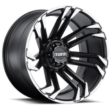 Tuff T21 20x10 -19mm Matte Black with Machined Flange