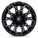 Fuel 1PC D769 TWITCH 20x10 -18mm Glossy Black Milled
