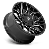 Fuel 1PC D769 TWITCH 20x9 +1mm Glossy Black Milled