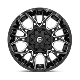 Fuel 1PC D769 TWITCH 20x9 +1mm Glossy Black Milled