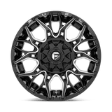 Fuel 1PC D769 TWITCH 20x9 +1mm Glossy Black Milled (5x139.7 / 5x150)