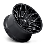 Fuel 1PC Twitch 22x12 -44mm Gloss Black with Milled Spokes