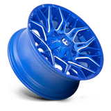 Fuel 1PC D770 TWITCH 22x10 -18mm Anodized Blue Milled (5x114.3 / 5x127)