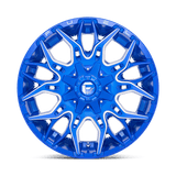 Fuel 1PC D770 TWITCH 22x10 -18mm Anodized Blue Milled (5x114.3 / 5x127)