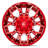 Fuel 1PC D771 TWITCH 20x10 -18mm Candy Red Milled