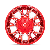 Fuel 1PC D771 TWITCH 20x9 +1mm Candy Red Milled