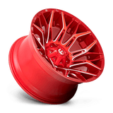 Fuel 1PC D771 TWITCH 22x12 -44mm Candy Red Milled