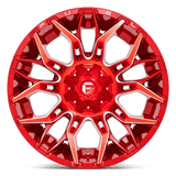 Fuel 1PC D771 TWITCH 22x12 -44mm Candy Red Milled