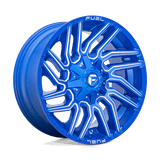 Fuel 1PC Typhoon 20x10 -18mm Blue with Milled Spokes