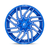 Fuel 1PC D774 TYPHOON 22x10 -18mm Anodized Blue Milled