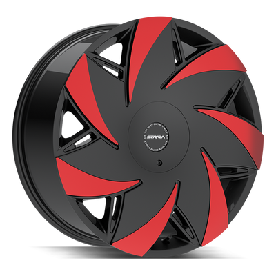Strada Turbina S67 Black/Red wheel