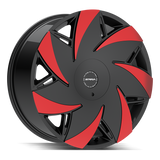 Strada Turbina S67 Black/Red wheel