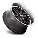 US Mag Santa Cruz 5 20x8.5 Gloss Black Diamond Cut Lip premium aftermarket wheel