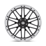 US Mag Santa Cruz 5 22x9 Gloss Black Diamond Cut Lip premium aftermarket wheel