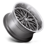US Mag 1PC U139 SANTA CRUZ 20x8.5 +6mm Anthracite with Diamond Cut Lip