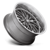 US Mag 1PC Santa Cruz 5 22x10.5 0mm Anthracite with Diamond Cut Lip